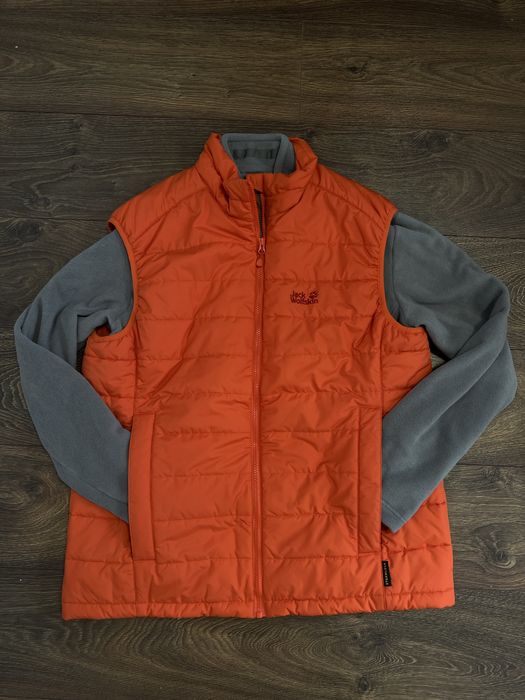 чоловіча фліска жилетка jack wolfskin тепла нова оригінальна stormlock