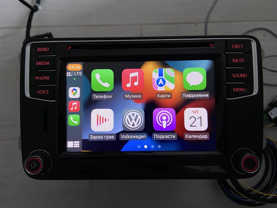 Магнітола VW Composition Media Passat NMS B7 Jetta CC Tiguan CarPlay AndroidAuto T6 Scirocco Amarok навігація блок мультимедії