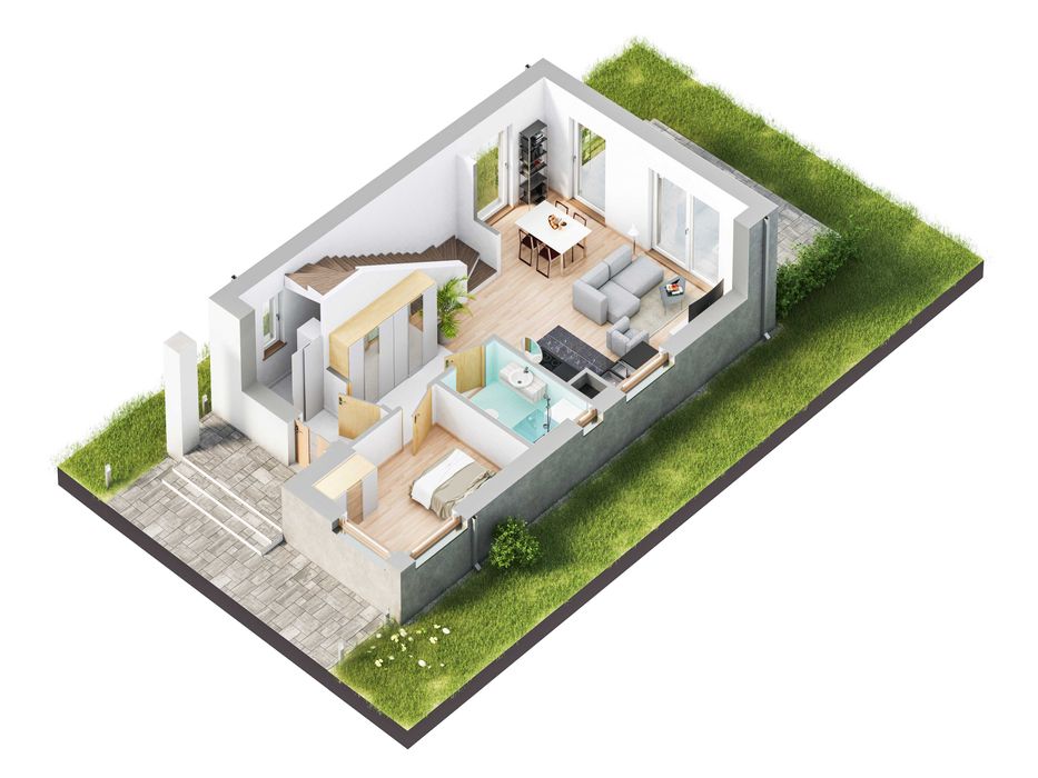 Dom w stanie deweloperskim położony 1 km od Mszczonowa