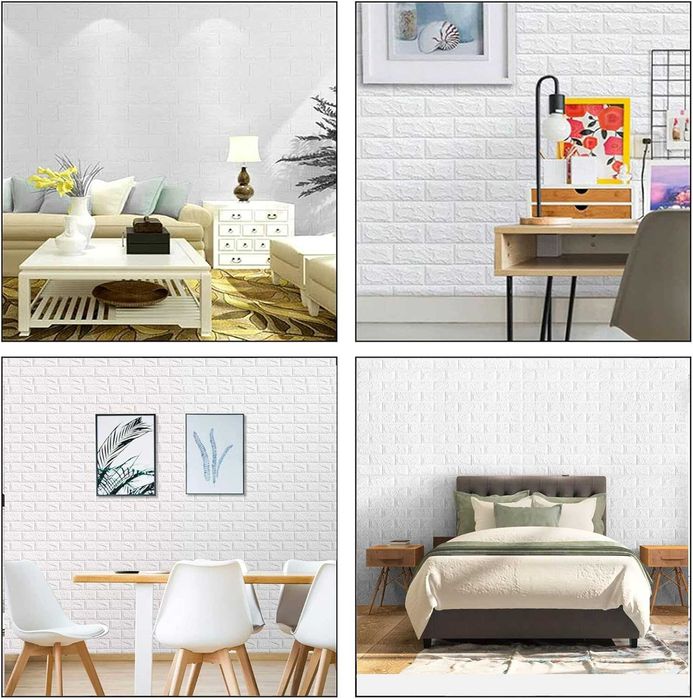 50szt samoprzylepnych paneli ściennych 3D design kamienia 35x38,5cm