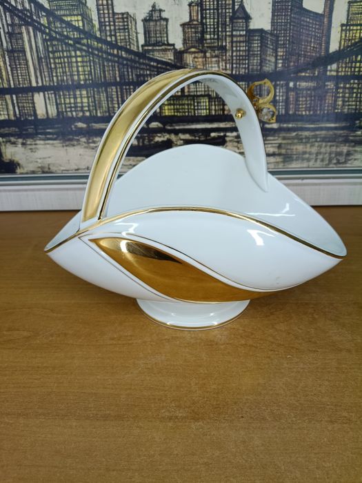 Ekskluzywny koszyk / wazon dekoracyjny – Ceramiche Bruno Costenaro | Włochy |