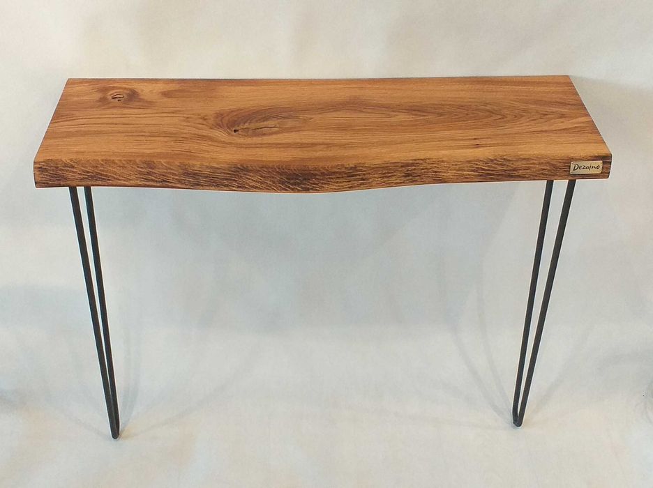 konsola dębowa loft industrial lite drewno dąb toaletka