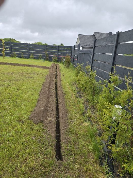 Wykop koparką łańcuchową, wynajem sprzętu