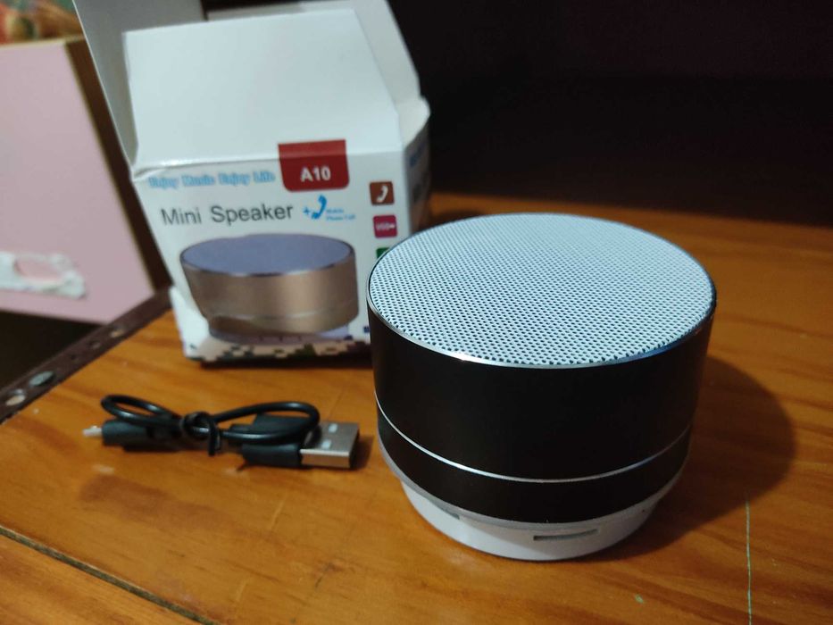 Coluna Bluetooth com entrada cartão micro SD - Aceito Troca