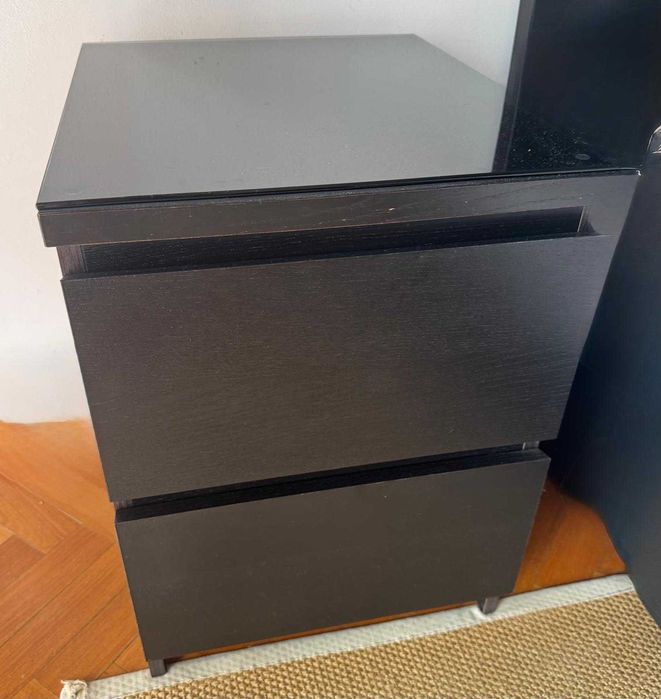 Cómoda IKEA MALM 2 Gavetas+Vidro