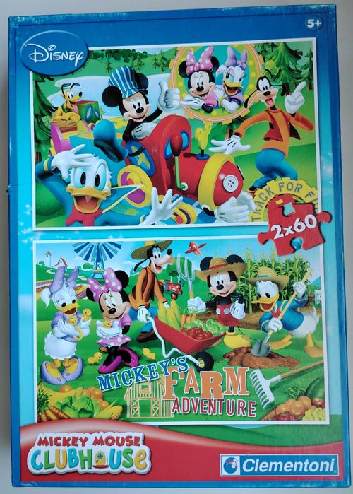 Caixa com 2 puzzles da Disney