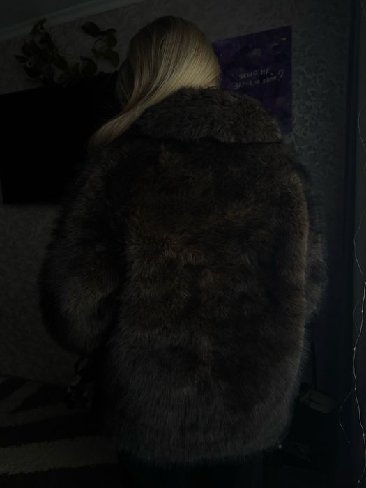 Шуба із штучного шутра