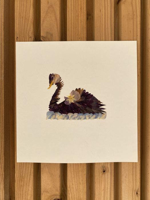 Quadro com flores reais * Arte floral * Prenda de aniversário/Natal