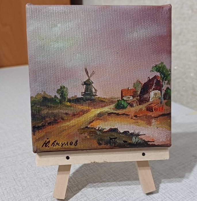 Миниатюра картины "Старая Голландия1" бу