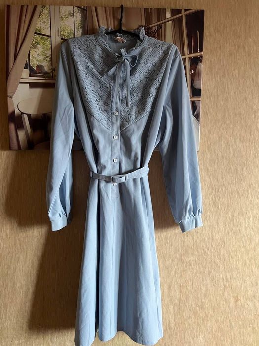 Шикарна вінтажна сукня плаття на л-хл,по бірці 22 розмір