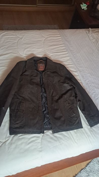 Casaco de Pele Genuína CANDA (C&A) – Estilo Classic Outdoor – Tam. [X]