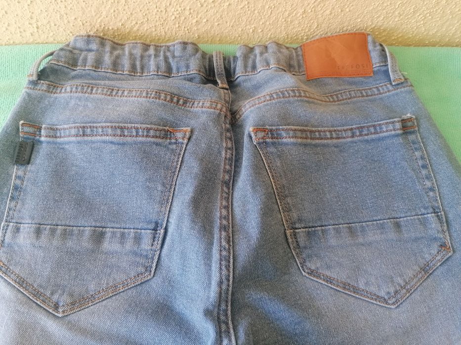 Calções de rapaz da Tiffosi de ganga