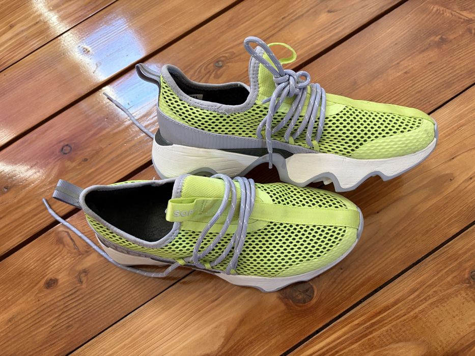Buty sportowe damskie marki Sorel 39 neonowo-zielone