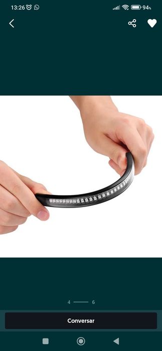 Barra de led com função presença , travão, stop e piscas moto carro