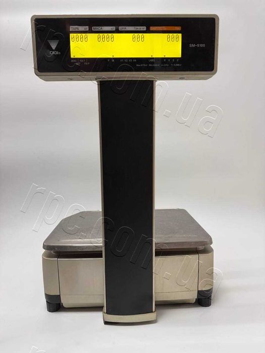 Ваги торгові електронні з чекодруком DIGI SM-5100P-K15 + ГАРАНТІЯ!