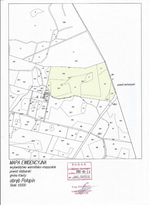 10,52 ha TUZ - łąki/pastwiska - jeden kawałek - dopłaty - gmina Kiwity