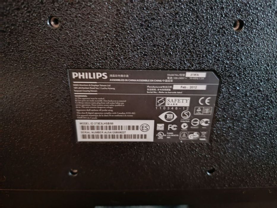 Монитор Philips 273ELH на запчасти