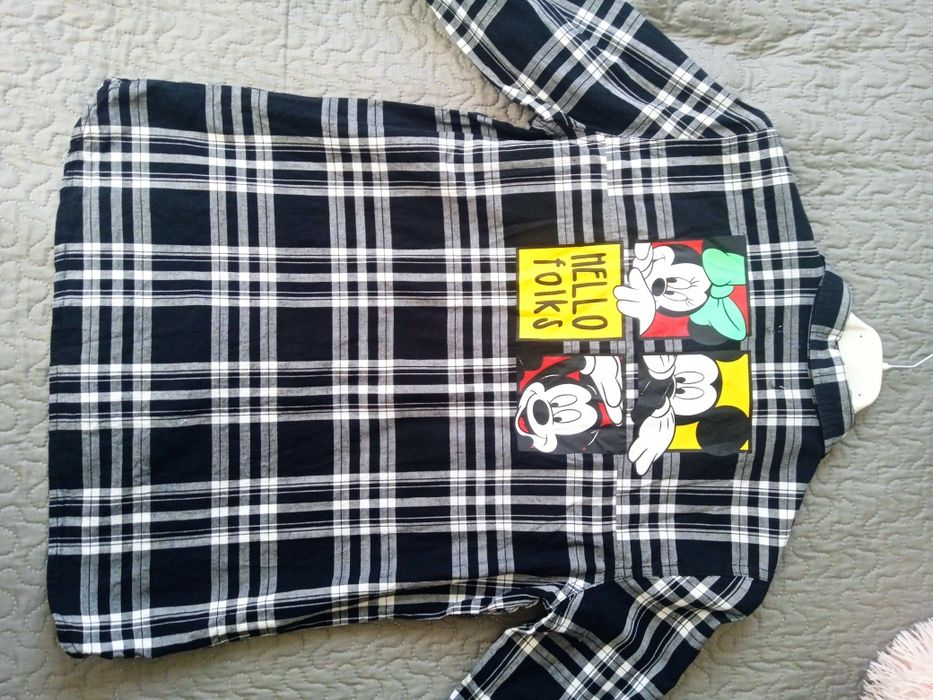 Koszula w kratkę z Myszką Minnie r.S