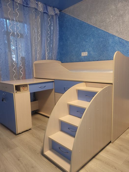 Кровать-трансформер детская (180×80см)+ Матрас