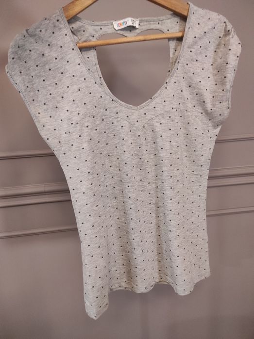 T-shirt damski z sercem na plecach rozm. M Denim&Co