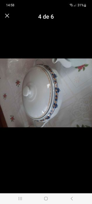 Terrina e bule vista alegre novo