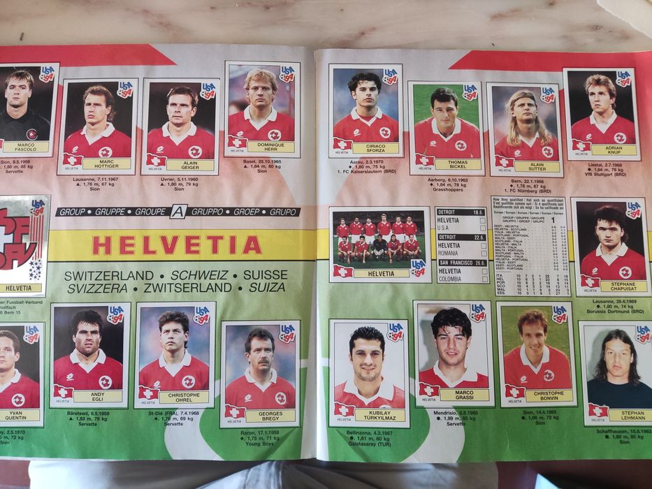 Caderneta de cromos Completa e Excelente estado-Mundial USA 1994