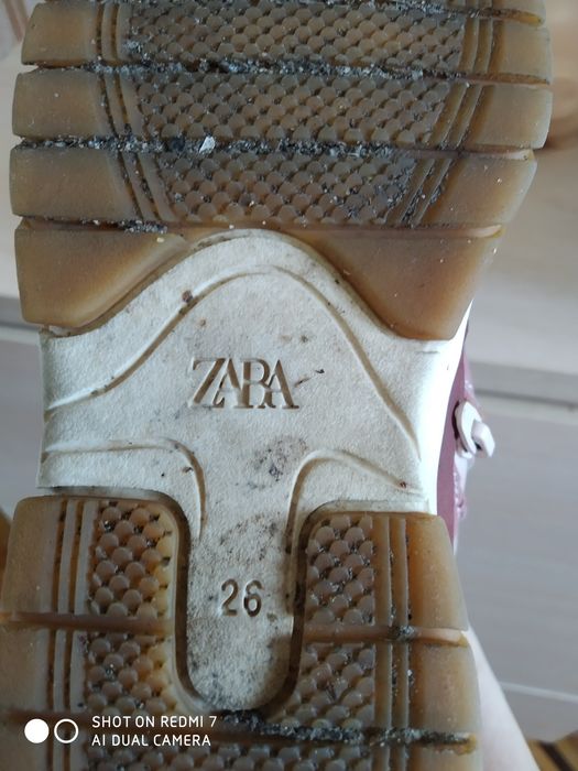 Ботинки демисезон сапожки для девочки детские Zara стелька 16 см