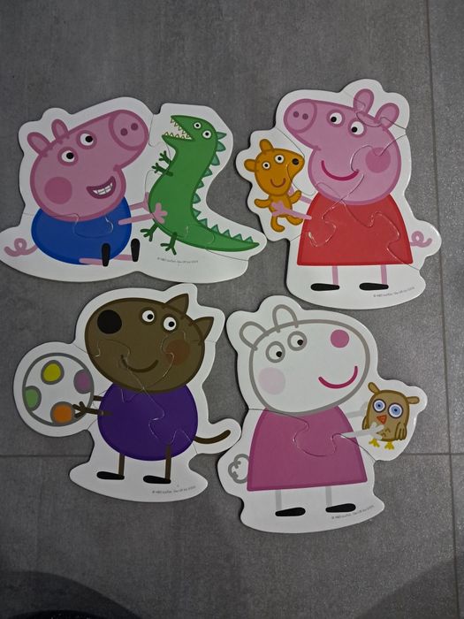 Puzzle dla 2 latka Peppa księżniczki pory roku
