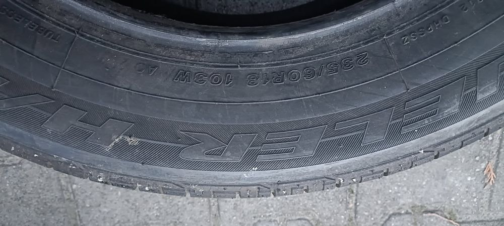 2x opony (nr.S1329) 235/60R18 103W Bridgestone Dueler H/P Sport AO