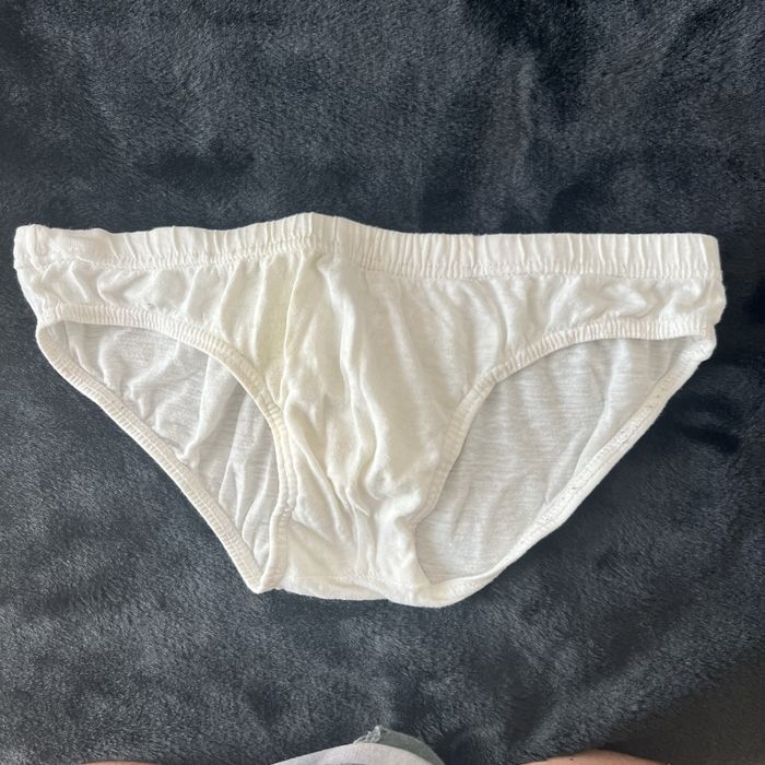 Slips de algodao branco