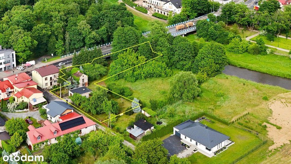 Działka budowlana nad rzeką w centrum Przedborza !