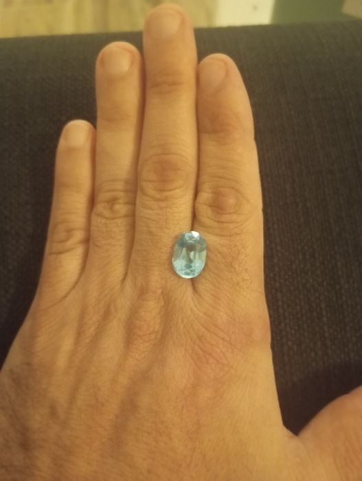 Topázio Azul 10.05 CT - Lapidação Fantasia (Gema de Coleção com Garant