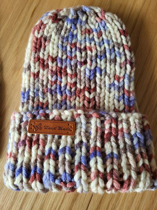 Kaszmirowa  czapka + rękawiczki z  włoskiego 100% kaszmiru (handmade)