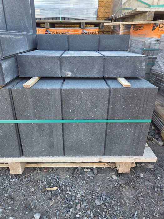 Obrzeże palisadowe 8x30x50 brązowe, szare, grafitowe,