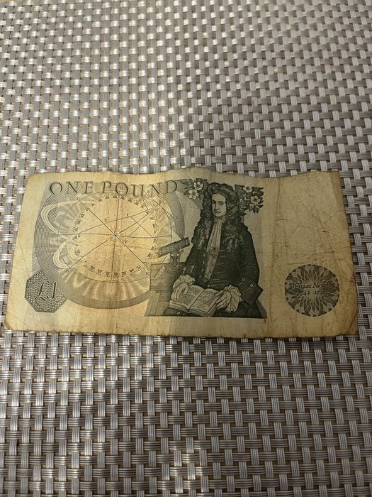 One Pound Sir Isaac Newton bankton