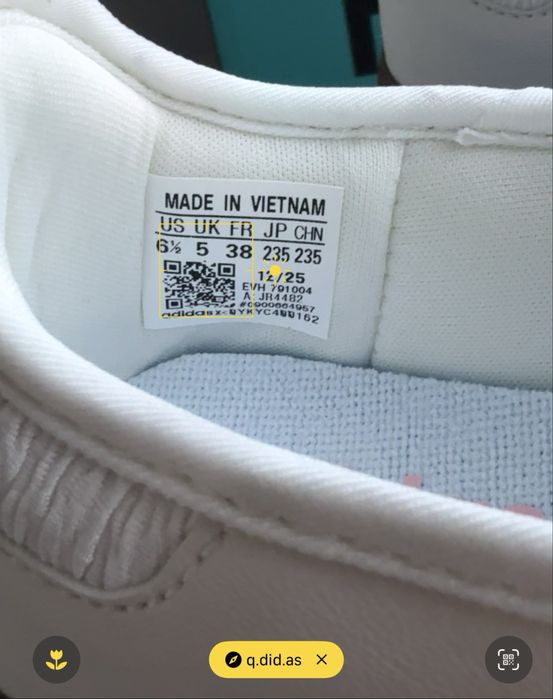 Оригинал adidas Samba Jane Cloud White Pink