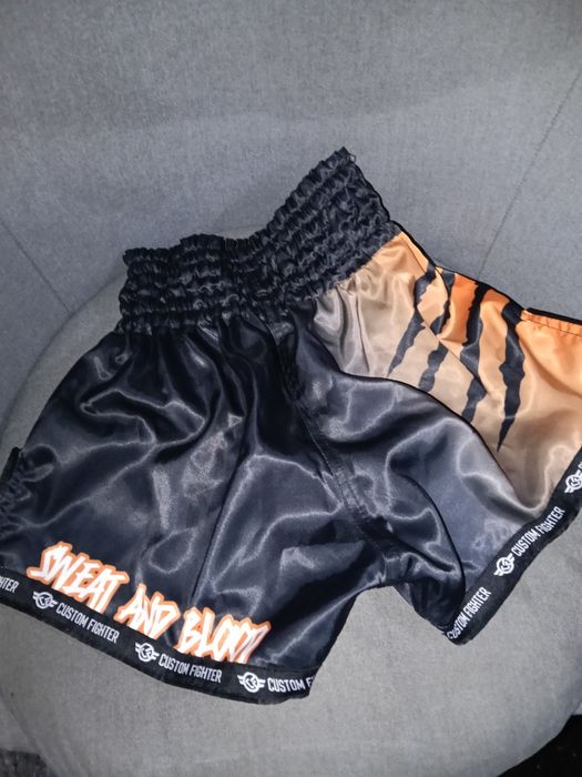 Calções de Kickboxing / Muay Thai / MMA Custom Fighter – Tamanho S (Novos)
