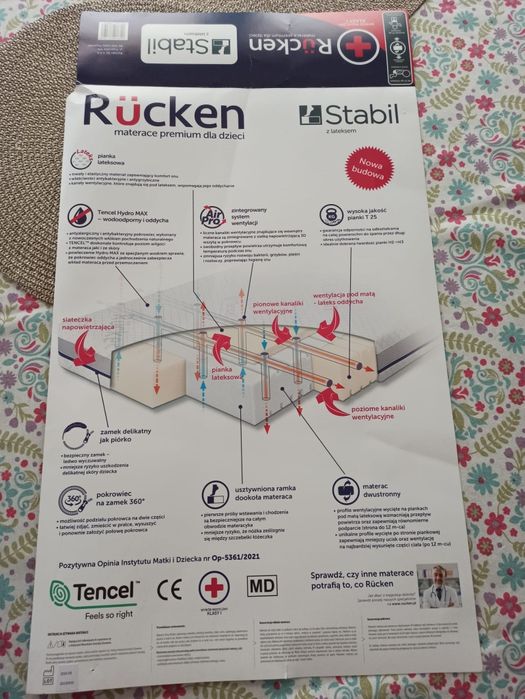 Materac Rucken 60x120