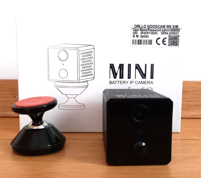 ORLLO GOODCAM W8 –  mini kamera bezprzewodowa GSM 4G LTE na kartę SIM