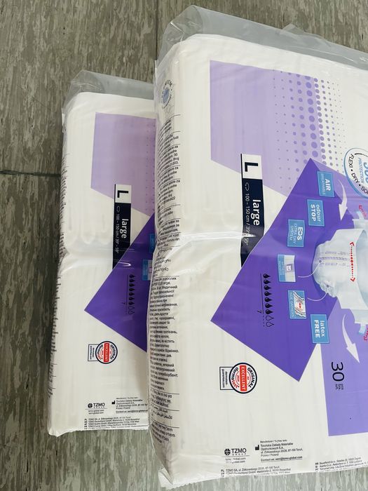 Pampersy seni 2 x30 szt roz L