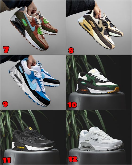 БЕЗ ПЕРЕДПЛАТИ‼️Кросівки Nike Air Max 90 / Демісезонні, Cordura, Термо / 36-46, Унісекс, ПРЕМІУМ