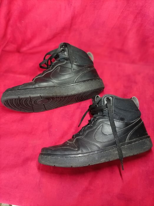 кроссовки ботинки Nike Court Borough Mid, 38 р. кожаные, б/у