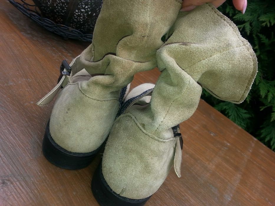 botki zamsz naturalny rozm 40