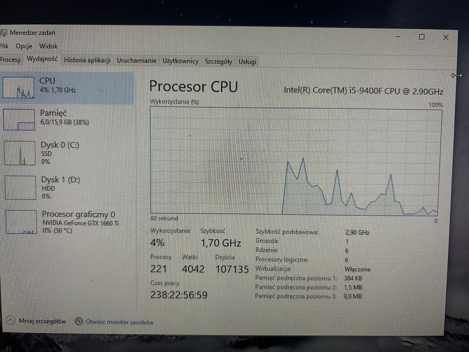Komputer stacjonarny  z monitorem