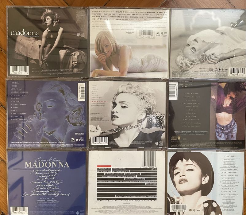 Cd’s e DVD’s musicais Madonna