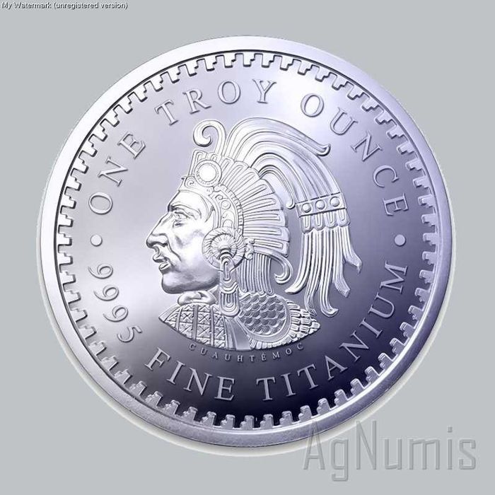 Rounds e Barra de 1 Onça de Titânio Puro .9995