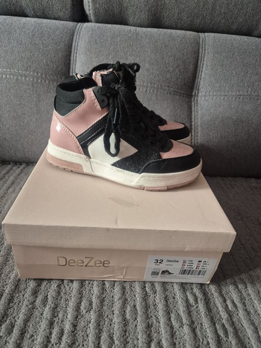 Buty za kostkę dziewczęce rozmiar 32