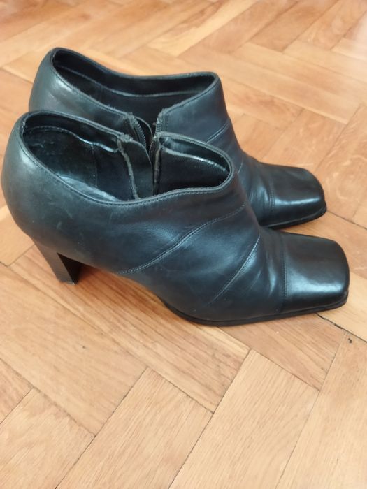 szpilki botki czarne moda 38.5