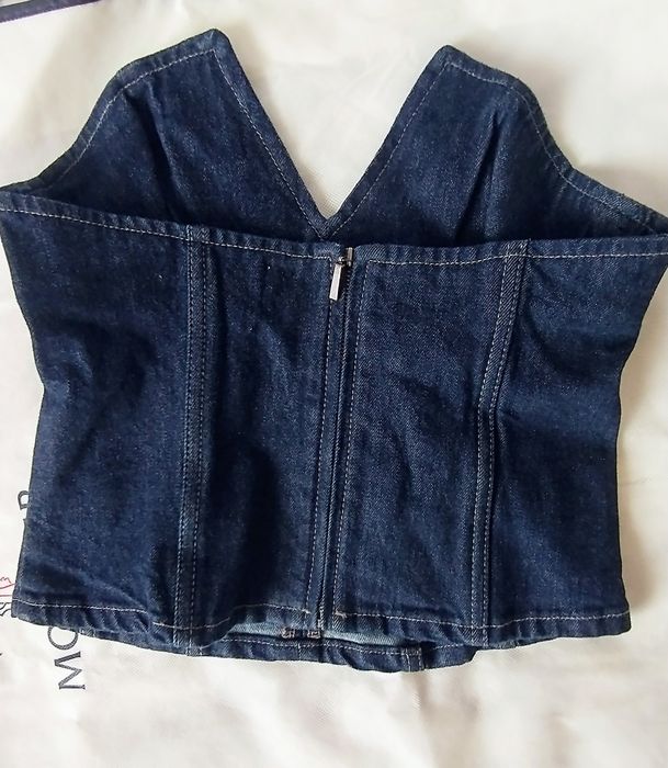 Gorset jeansowy Zara