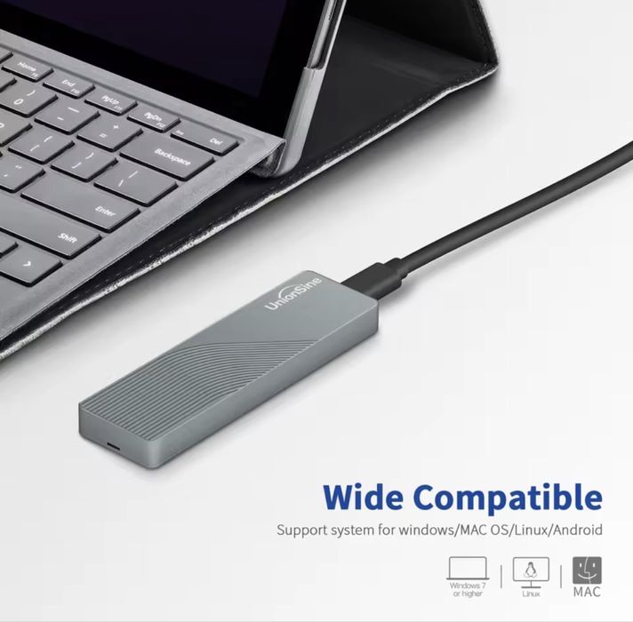 Кишеня для SSD UnionSine Dual Protocol M2 NVMe 10Gbps USB3.1